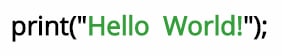 Hello world syntax for Python